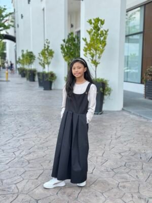 (KIDS) CALA PINAFORE -BLACK