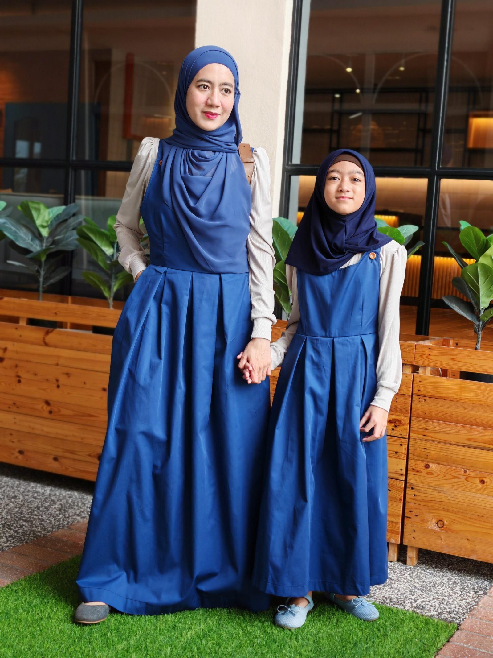 Blue Pair 2 (ADULT) CALA PINAFORE -BLUE - Image 5