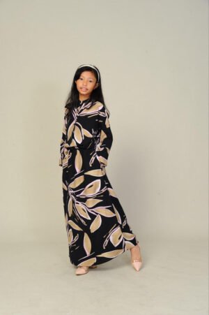 (KIDS) NELLY TOP & SKIRT -BLACK