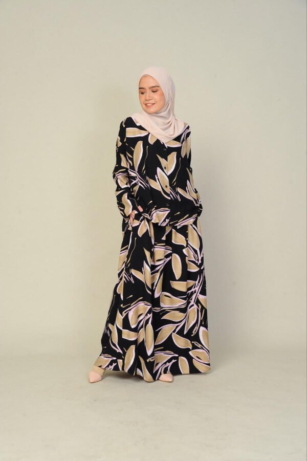 (ADULT) NELLY TOP & SKIRT -BLACK