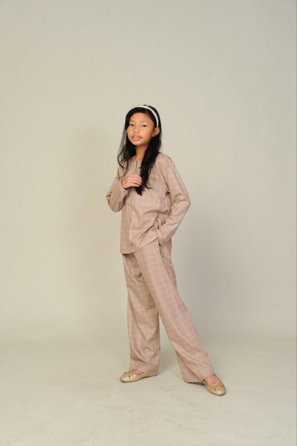 (KIDS) DAPHNE TOP & PANTS -NUDE BROWN (AS-IS)