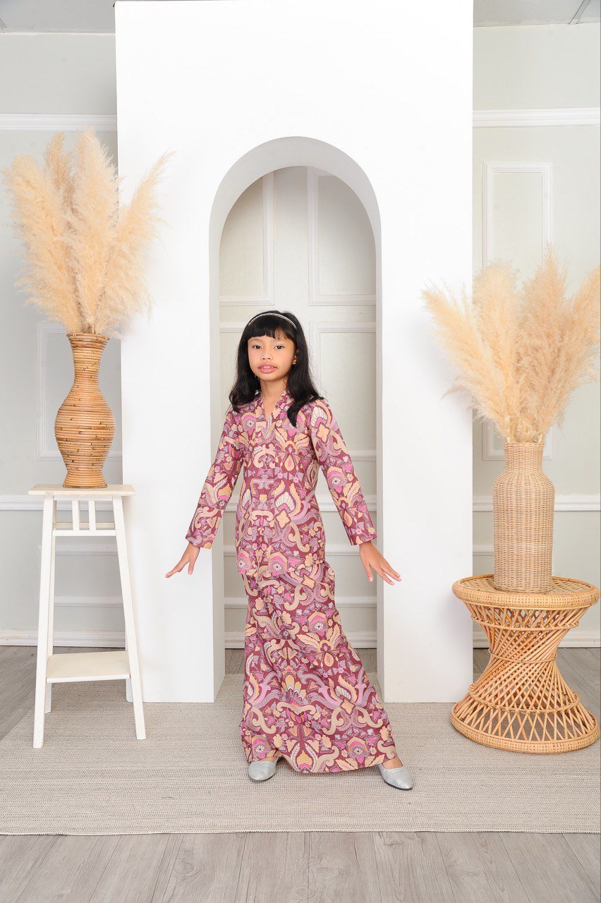 dusty purp kids 2 (KIDS) SEROJA KEBAYA -DUSTY PURPLE - Image 2