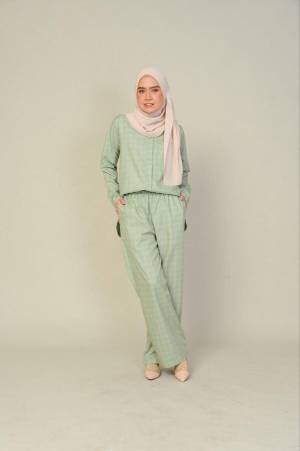 (ADULT) DAPHNE TOP & PANTS -SAGE GREEN