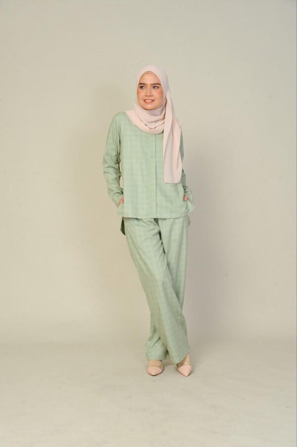 (ADULT) DAPHNE TOP & PANTS -SAGE GREEN
