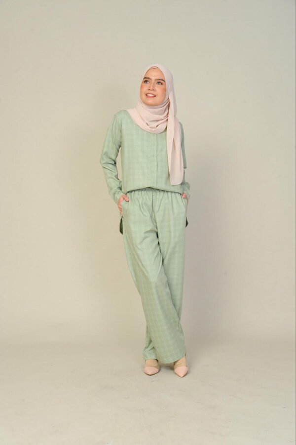 (ADULT) DAPHNE TOP & PANTS -SAGE GREEN