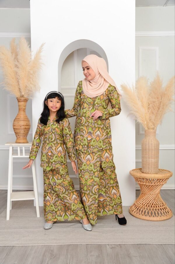 (KIDS) SEROJA KEBAYA -GREEN