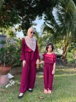 (ADULT) AMBER JUMPSUIT -MAROON (AS-IS)