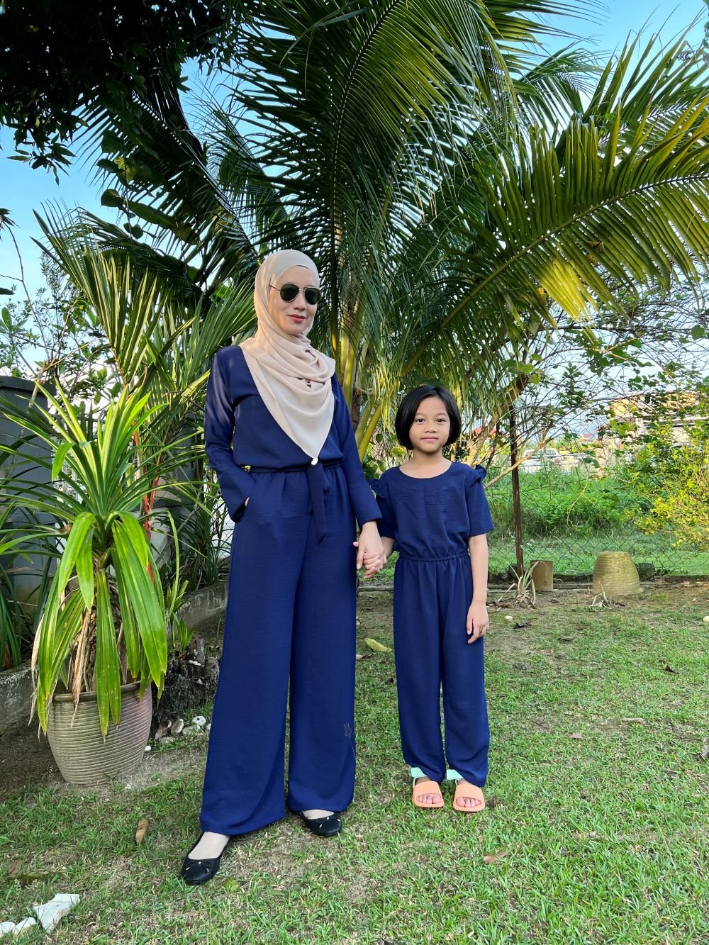 navy edit 5 (KIDS) AMBER JUMPSUIT -BLUE - Image 3