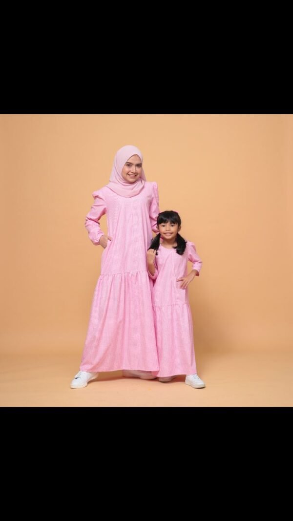 (KIDS) ERIKA DRESS -PINK (AS-IS)