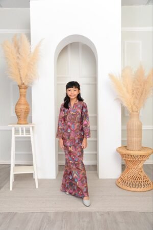 (KIDS) SEROJA KEBAYA -ORCHID PURPLE