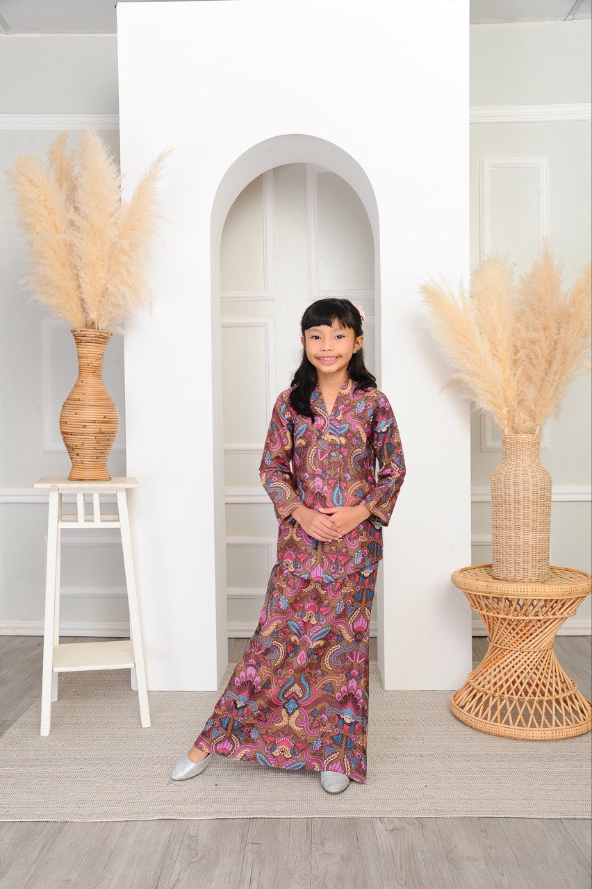 purp orchid kids (KIDS) SEROJA KEBAYA -ORCHID PURPLE - Image 3