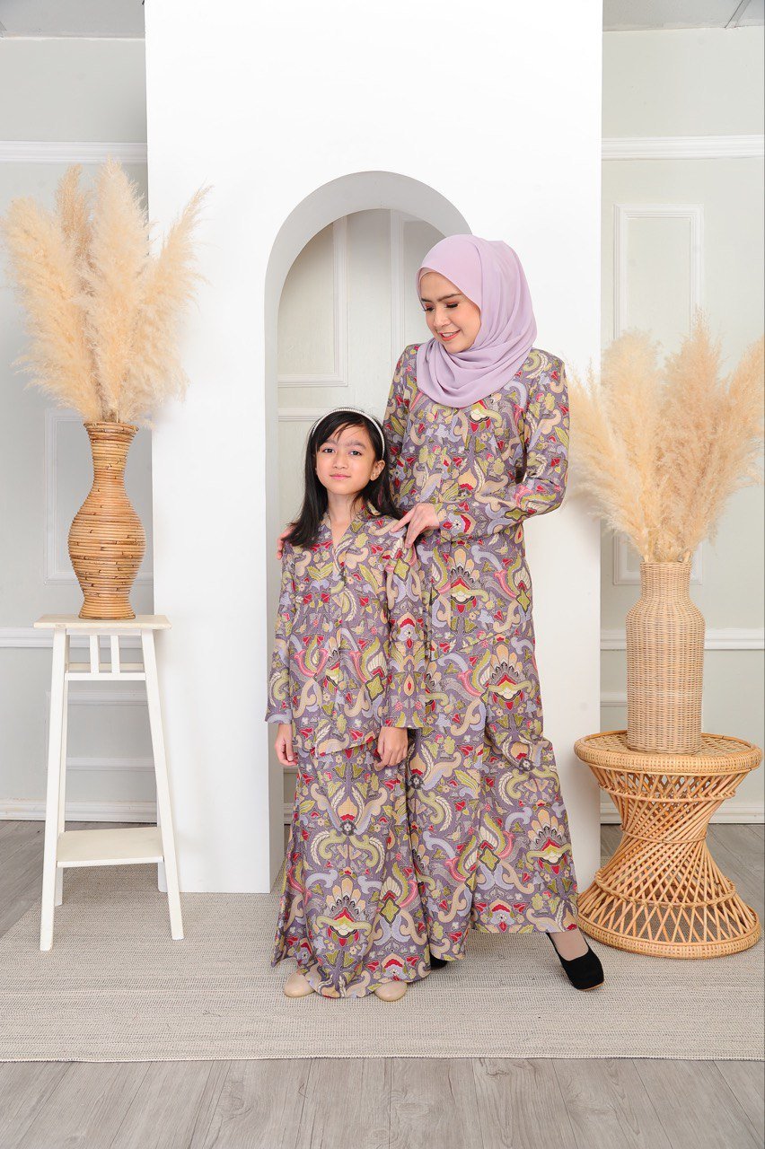 purp yam pair 3 (KIDS) SEROJA KEBAYA -YAM - Image 5