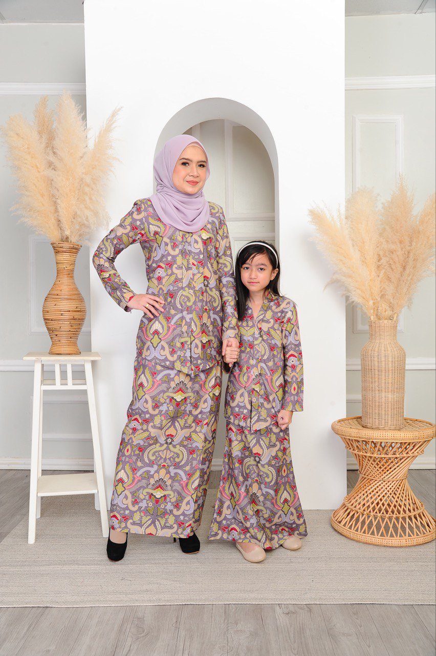 purp yam pair (KIDS) SEROJA KEBAYA -YAM - Image 4