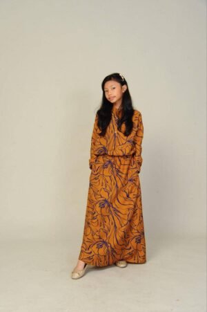 (KIDS) NELLY TOP & SKIRT -SANDSTONE