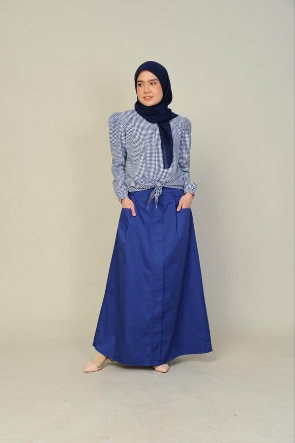 (ADULT) JANE TOP & SKIRT -BLUE