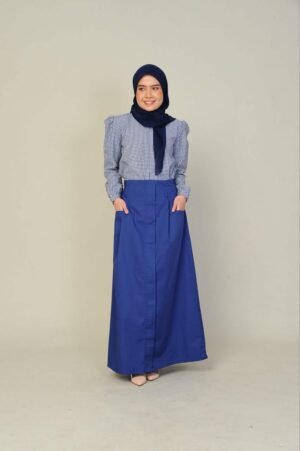 (ADULT) JANE TOP & SKIRT -BLUE