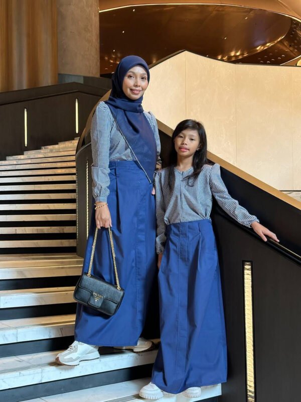 (KIDS) JANE TOP & SKIRT -BLUE