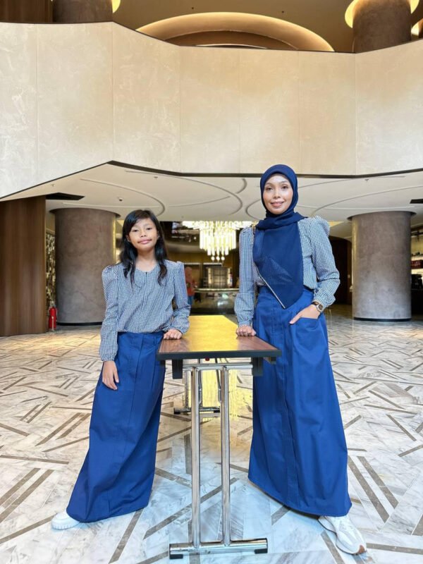 (ADULT) JANE TOP & SKIRT -BLUE