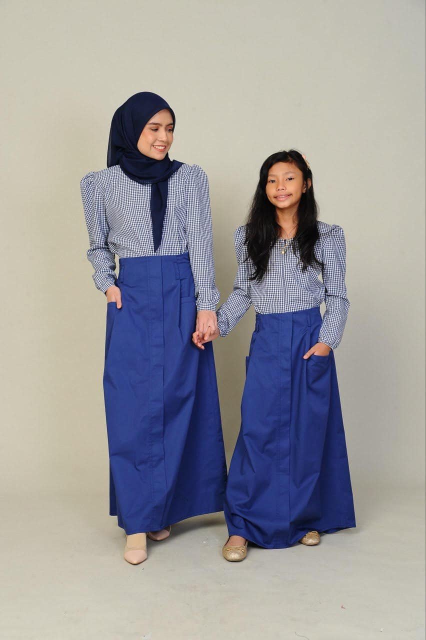 blue set pair studio (ADULT) JANE TOP & SKIRT -BLUE - Image 5