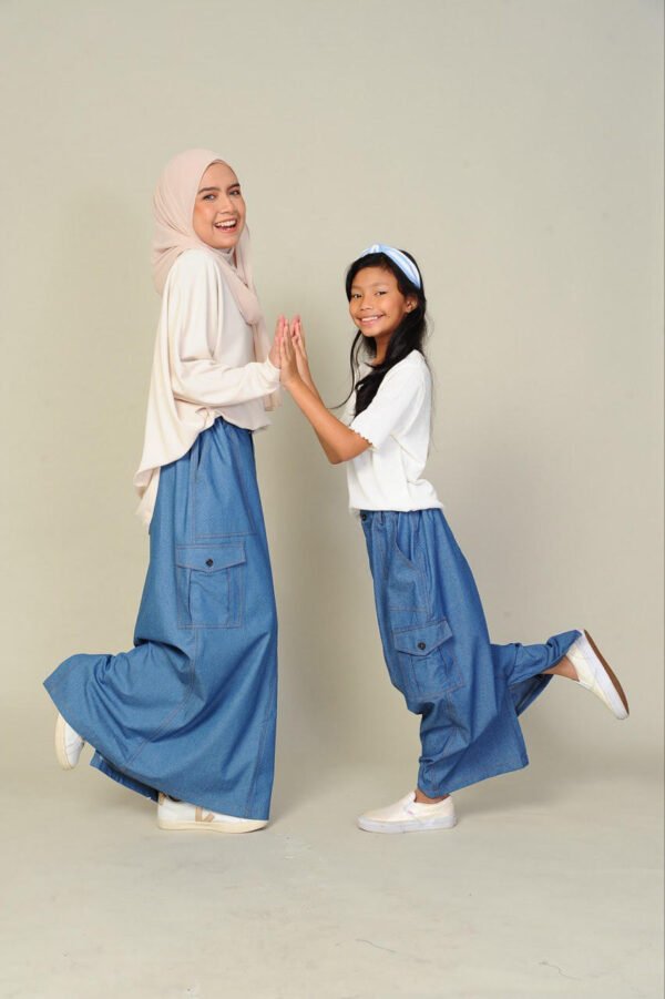 (ADULT) NIKKI CARGO SKIRT -DENIM