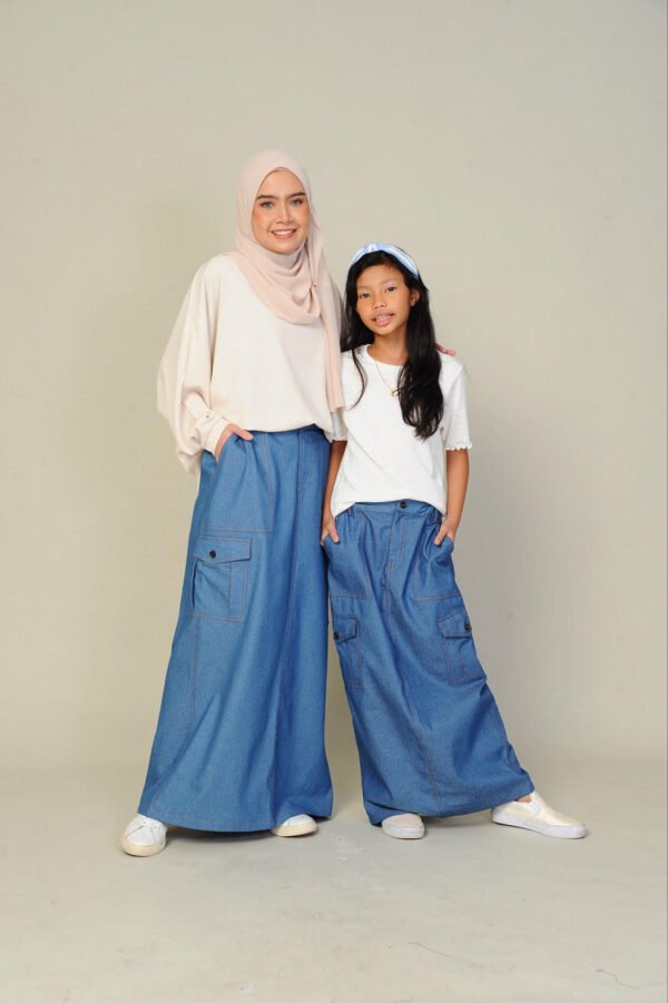 (KIDS) NIKKI CARGO SKIRT -DENIM