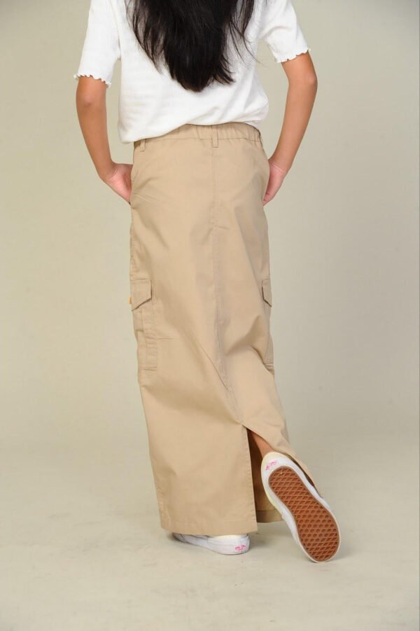 (KIDS) NIKKI CARGO SKIRT -KHAKI