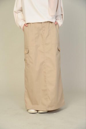 (ADULT) NIKKI CARGO SKIRT -KHAKI