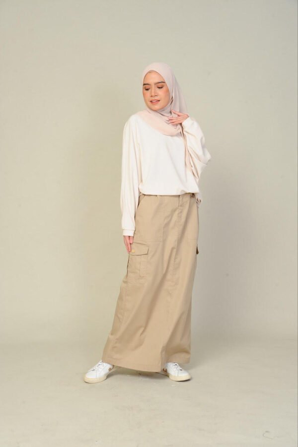 (ADULT) NIKKI CARGO SKIRT -KHAKI