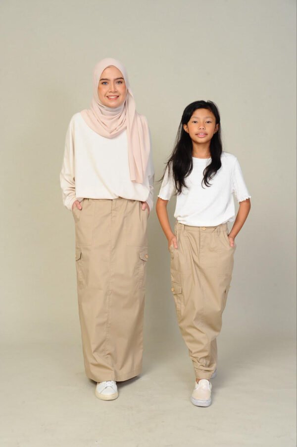 (KIDS) NIKKI CARGO SKIRT -KHAKI