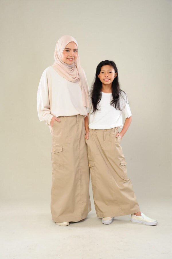 (KIDS) NIKKI CARGO SKIRT -KHAKI