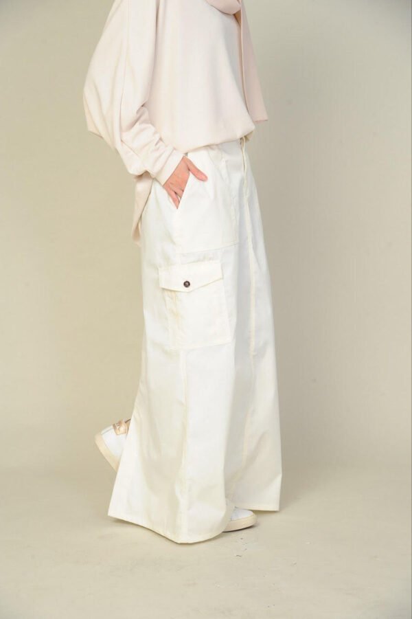 (ADULT) NIKKI CARGO SKIRT -OFFWHITE