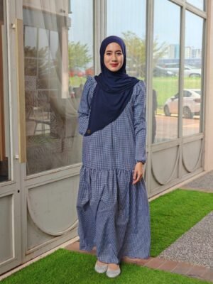 (ADULT) ERIKA DRESS -DARK NAVY (AS-IS)