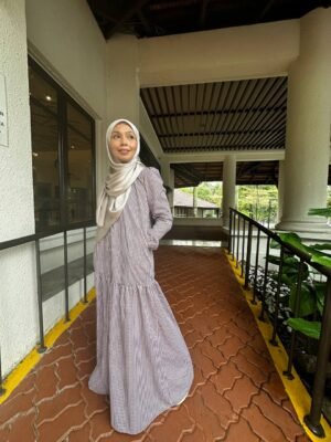 (ADULT) ERIKA DRESS -BROWN