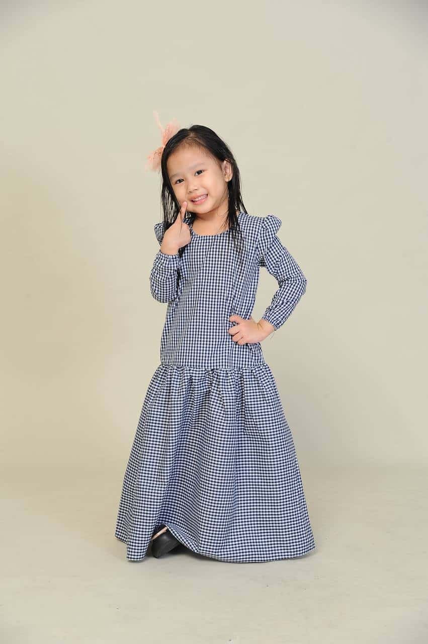 dark navy kids (KIDS) ERIKA DRESS -DARK NAVY - Image 3