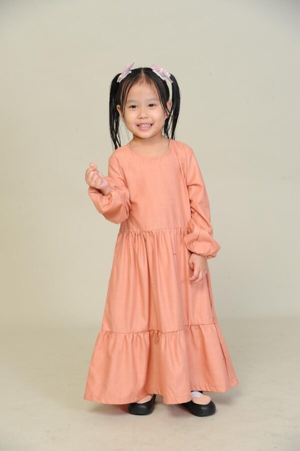 (KIDS) BLAIR DRESS -PEACH