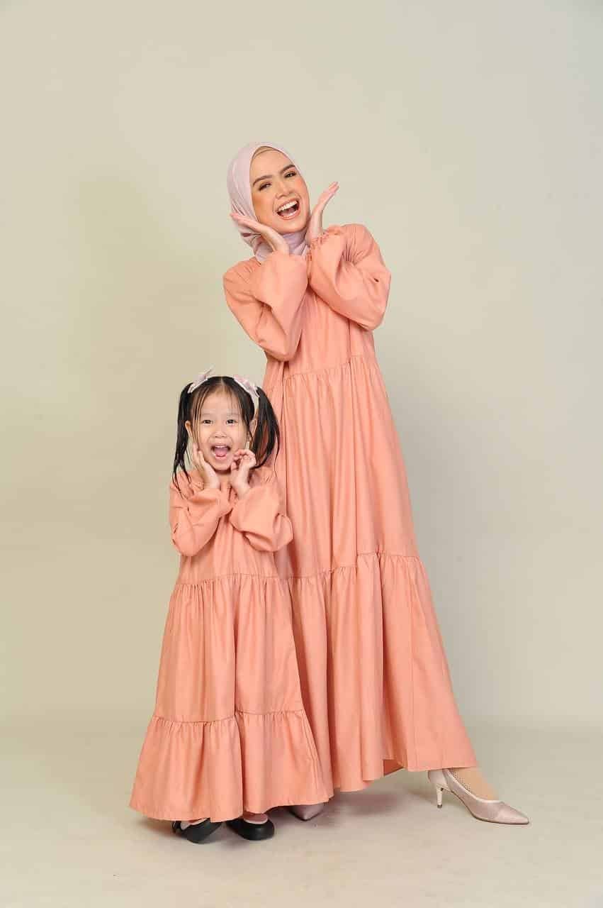 peach pair studio 2 (ADULT) BLAIR DRESS -PEACH - Image 4