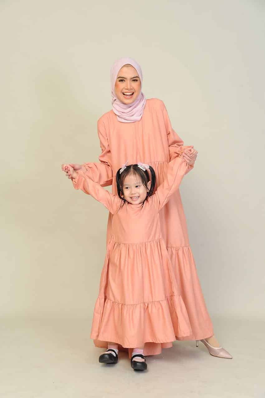 peach pair studio (ADULT) BLAIR DRESS -PEACH - Image 7