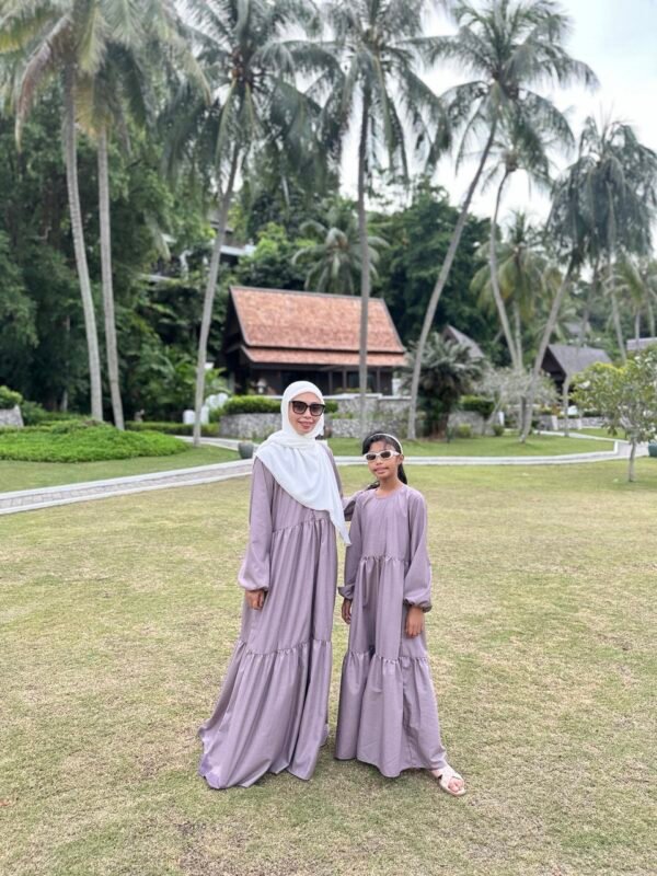 (KIDS) BLAIR DRESS -DUSTY PURPLE