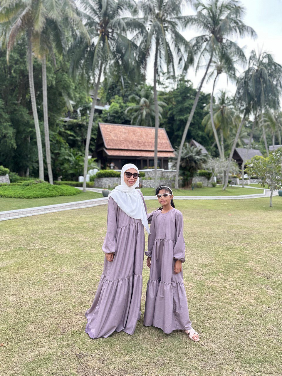 purp pair 2 (ADULT) BLAIR DRESS -DUSTY PURPLE - Image 7