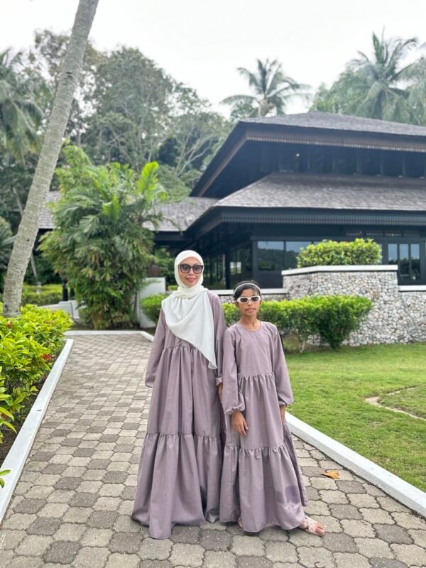 (KIDS) BLAIR DRESS -DUSTY PURPLE