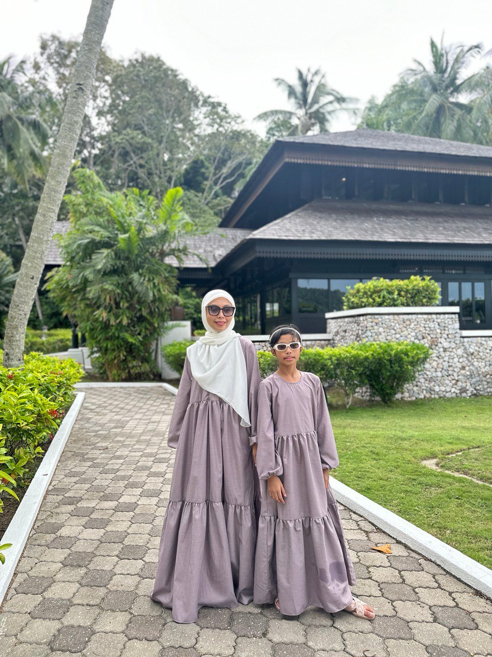 purp pair 4 (ADULT) BLAIR DRESS -DUSTY PURPLE - Image 5