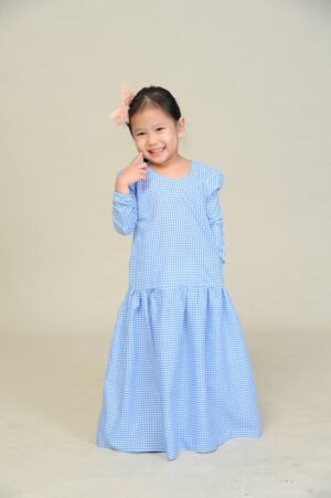 (KIDS) ERIKA DRESS -SKY BLUE
