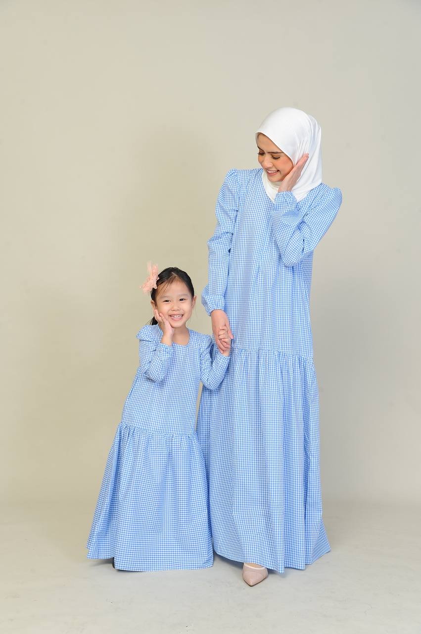 skyblue pair studio 2 (ADULT) ERIKA DRESS -SKY BLUE - Image 4