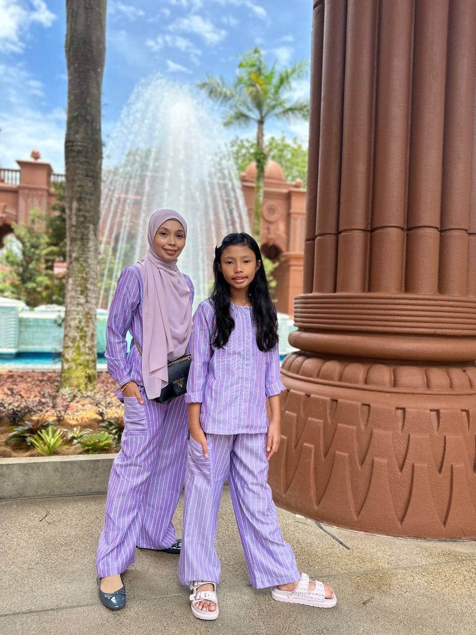 purp pair 3 (ADULT) DAPHNE TOP & PANTS -PURPLE - Image 4