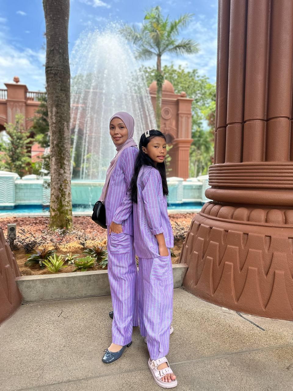 purp pair 5 (ADULT) DAPHNE TOP & PANTS -PURPLE - Image 6