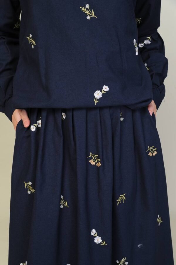 (ADULT) ELENORE TOP & SKIRT -MIDNIGHT BLUE