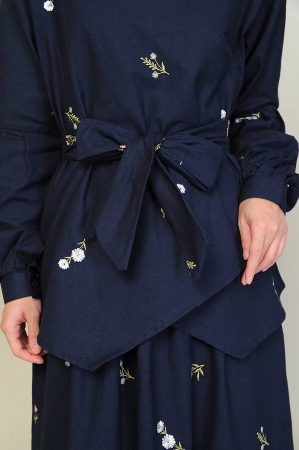 (ADULT) ELENORE TOP & SKIRT -MIDNIGHT BLUE