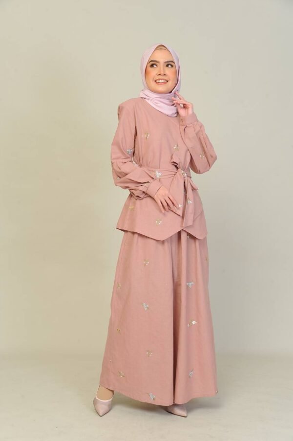 (ADULT) ELENORE TOP & SKIRT -PINK