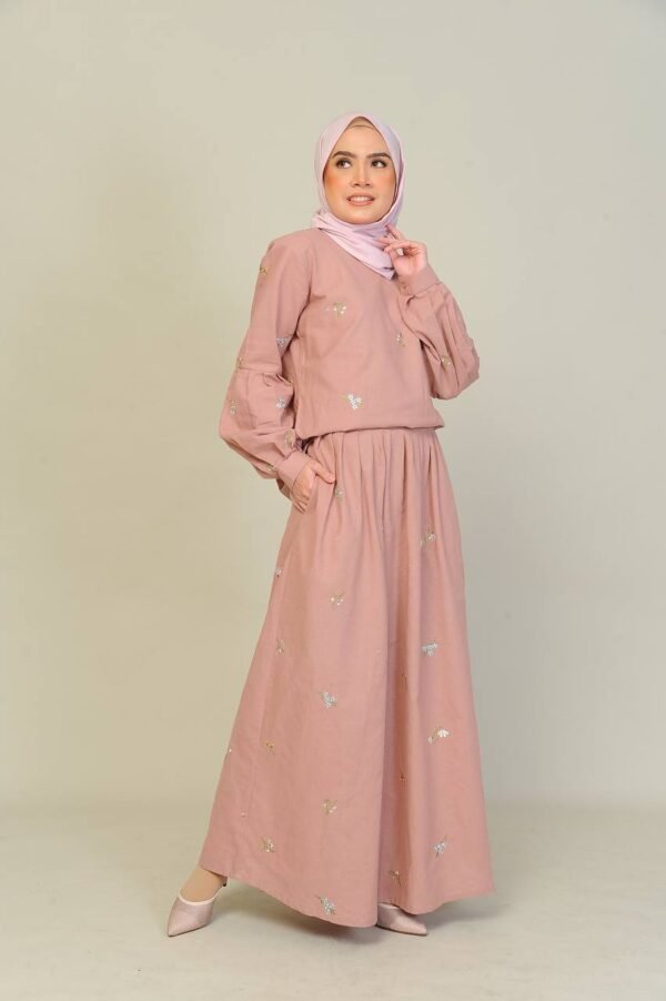 (ADULT) ELENORE TOP & SKIRT -PINK