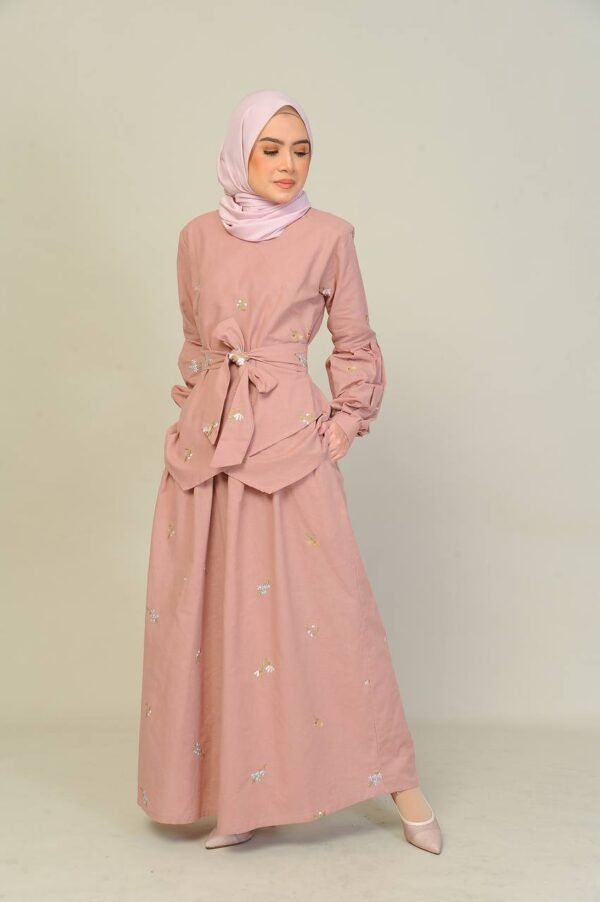 (ADULT) ELENORE TOP & SKIRT -PINK